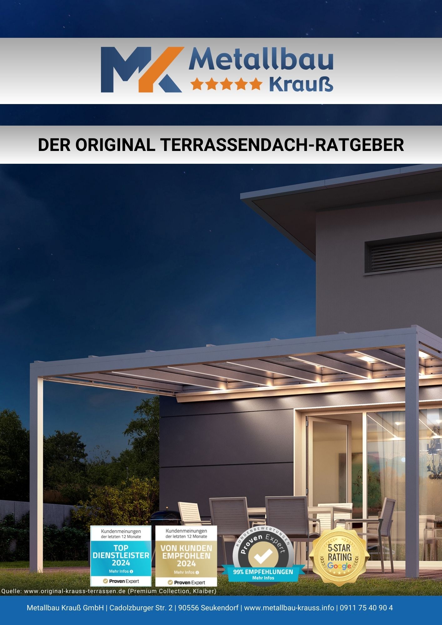 Terrassendach-Ratgeber Metallbau Krauß 2025