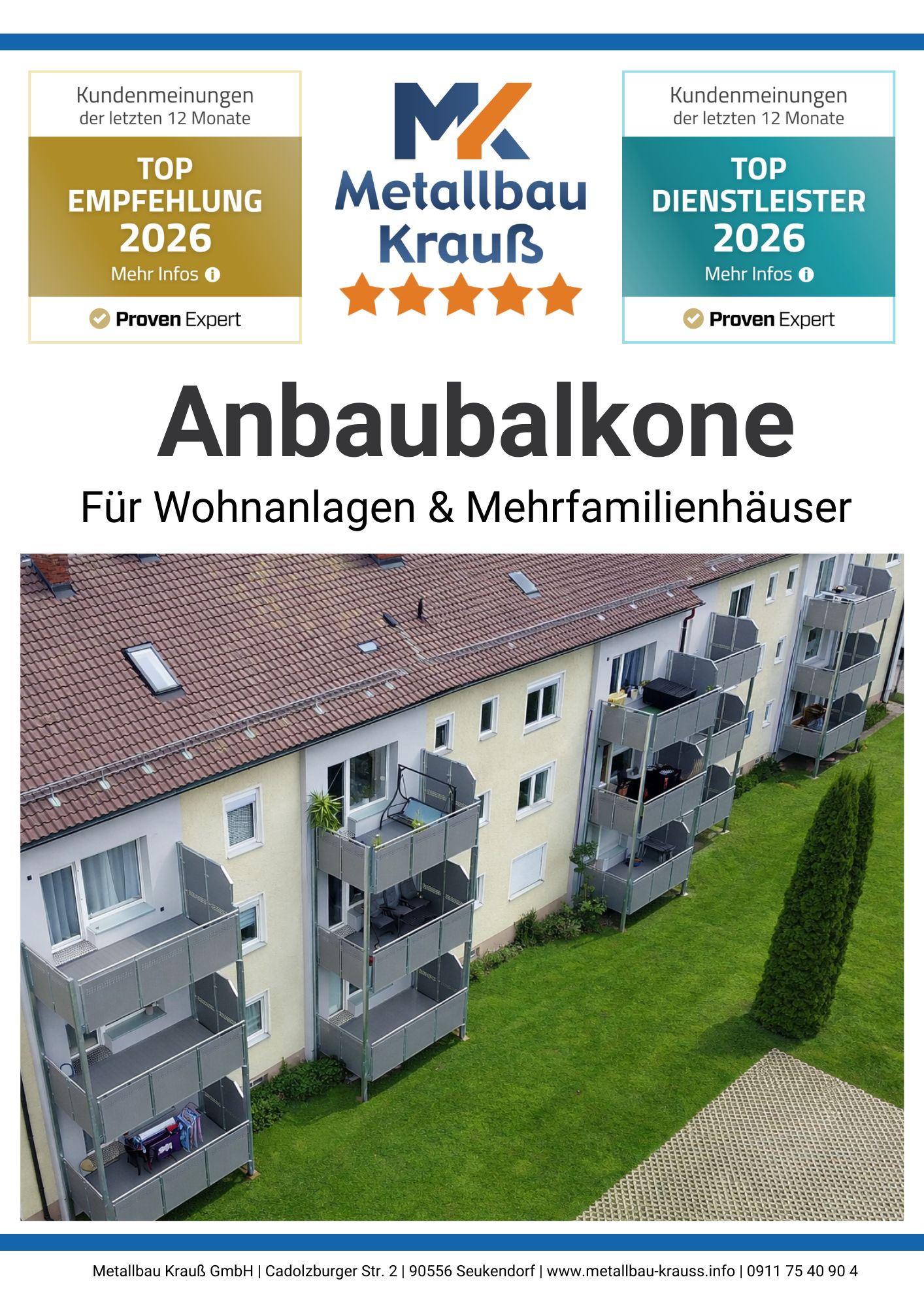 Balkone für Wohnanlagen MBK 2026